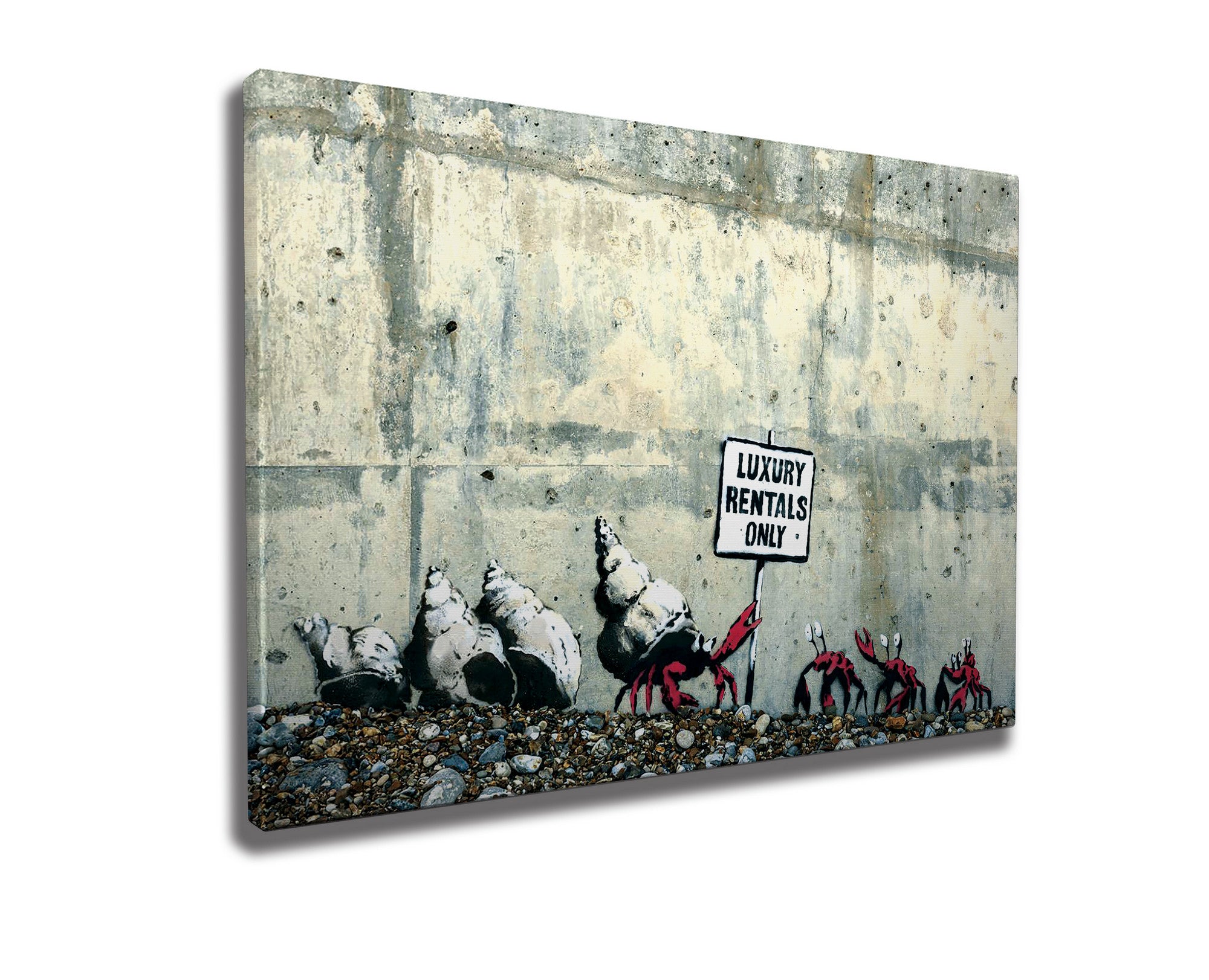 Quadro Decorativo em Tela WY41 Multicolor 50x70cm - Impressão Digital com Moldura de Madeira