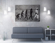 Quadro Decorativo em Tela WY44 Multicolor 50x70cm - Impressão Digital Premium com Moldura em Madeira