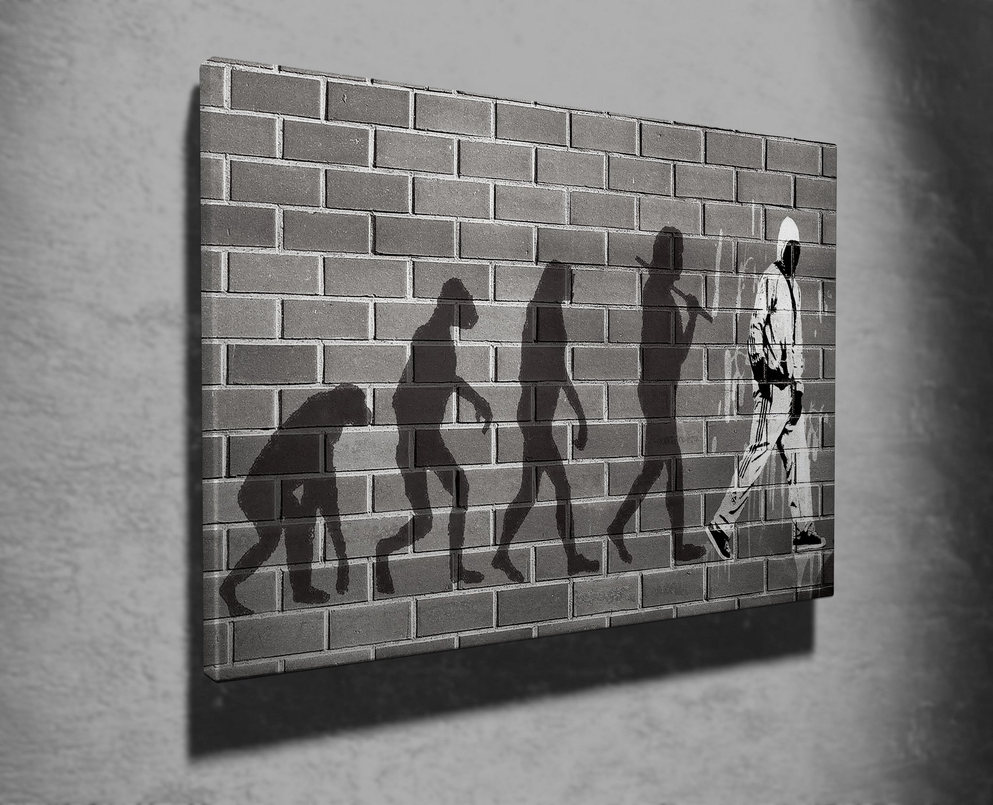 Quadro Decorativo em Tela WY44 Multicolor 50x70cm - Impressão Digital Premium com Moldura em Madeira