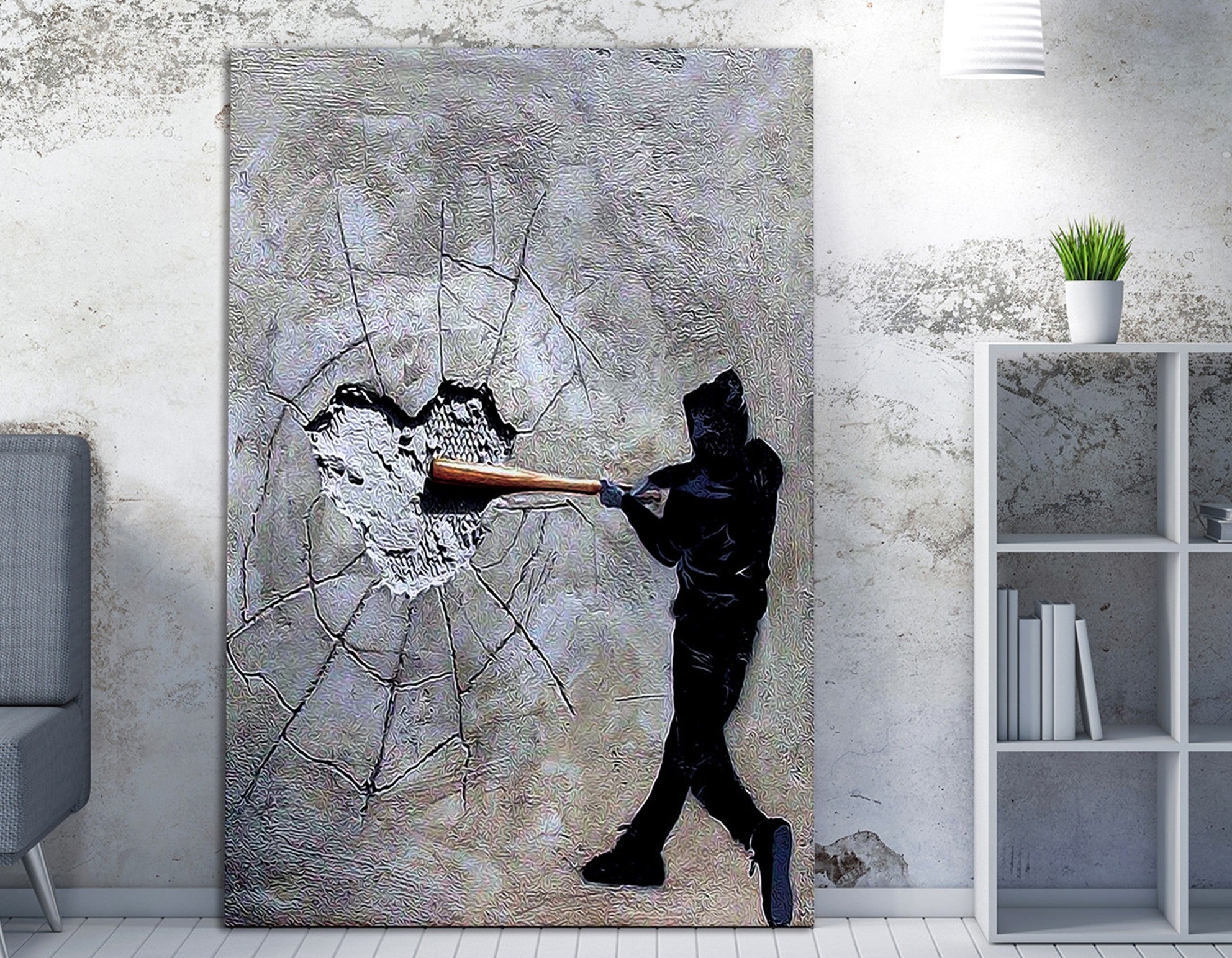Impressionante pintura decorativa em tela, 70 x 100 cm, 50% algodão/50% poliéster, impressão digital em tela, emoldurada com moldura de madeira de 2 x 3 cm, arte elegante para decoração de casa