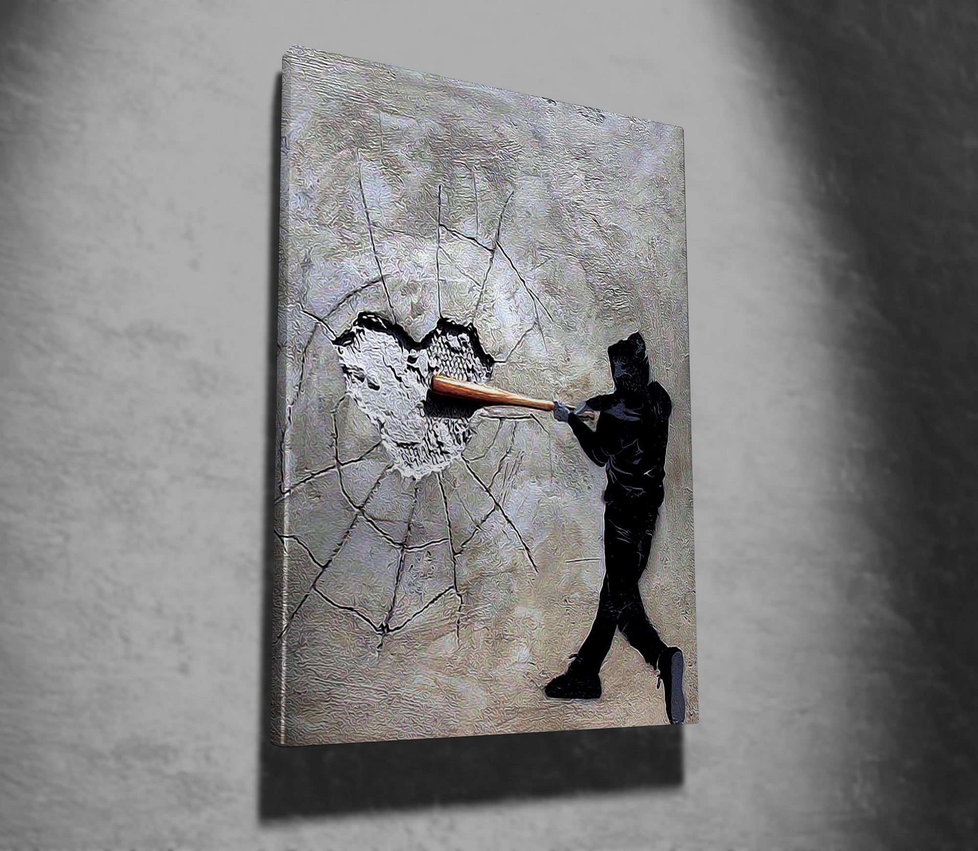 Impressionante pintura decorativa em tela, 70 x 100 cm, 50% algodão/50% poliéster, impressão digital em tela, emoldurada com moldura de madeira de 2 x 3 cm, arte elegante para decoração de casa