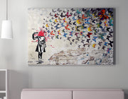 Tela decorativa emoldurada – 50 x 70 cm – Multicolor – 50% algodão/50% poliéster