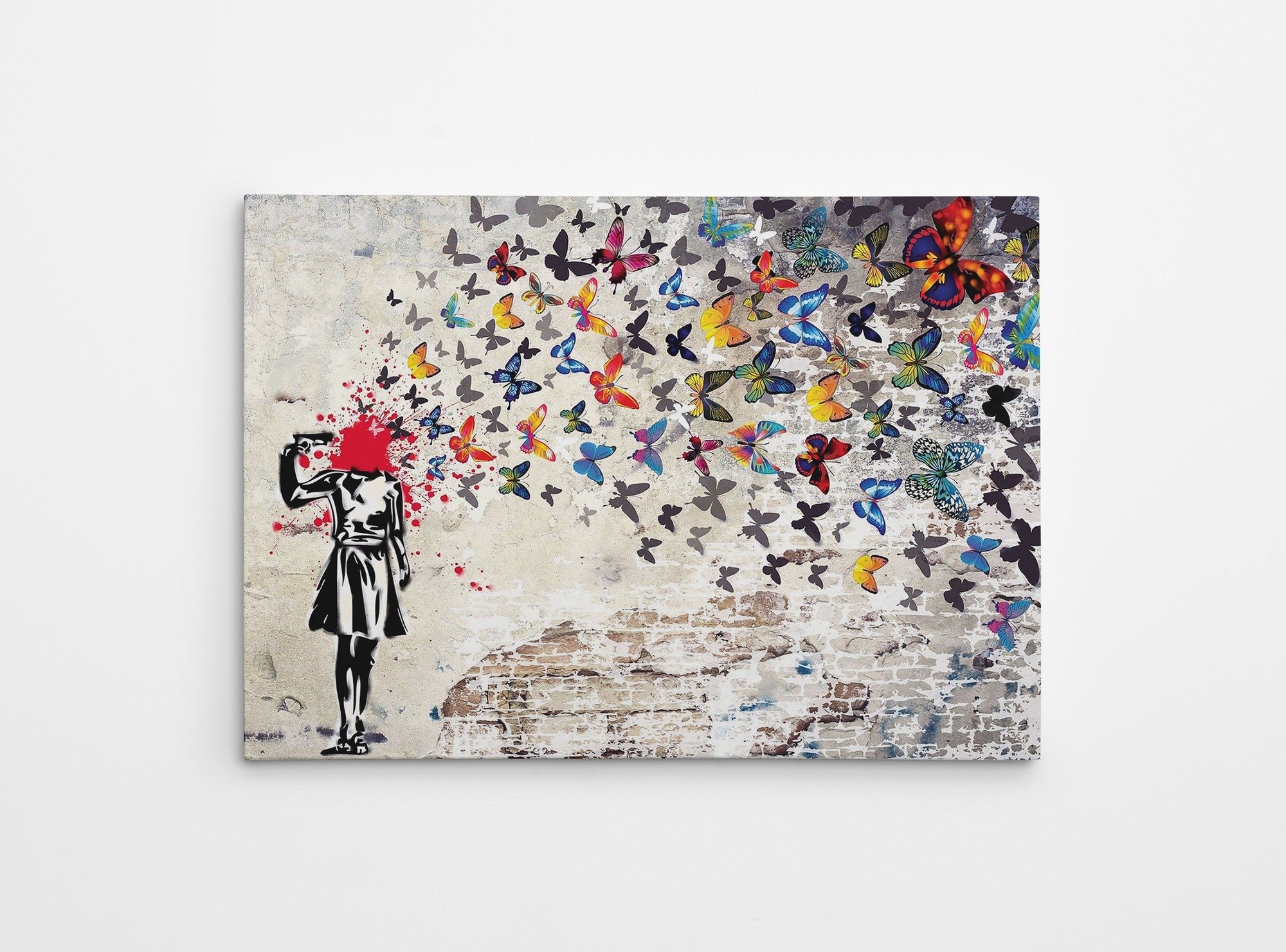 Tela decorativa emoldurada – 50 x 70 cm – Multicolor – 50% algodão/50% poliéster