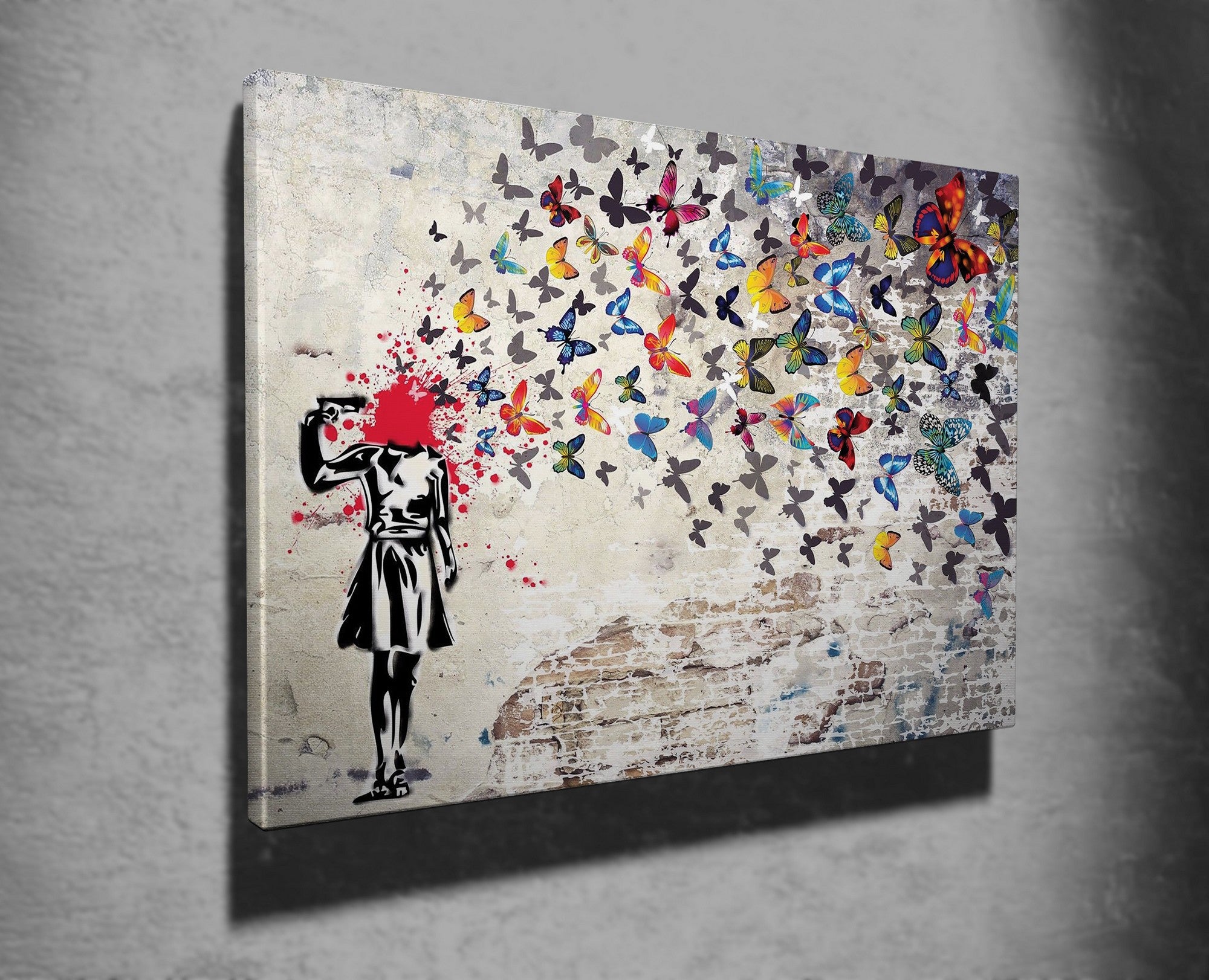 Tela decorativa emoldurada – 50 x 70 cm – Multicolor – 50% algodão/50% poliéster