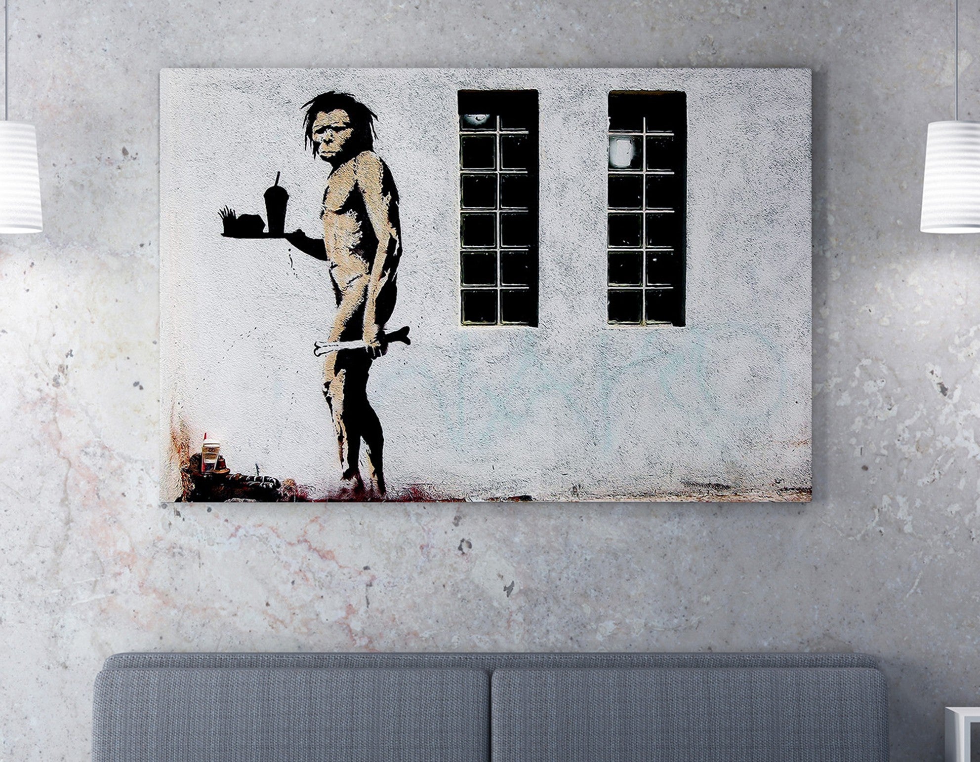 Quadro Decorativo em Tela WY52 Multicolor 50x70cm - Impressão Digital Premium com Moldura de Madeira