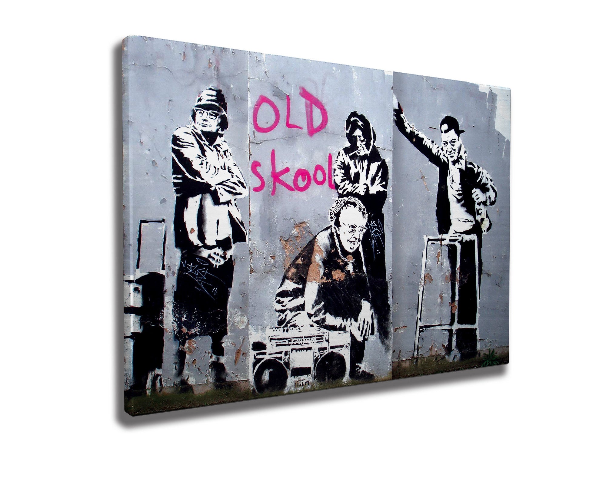 Quadro Decorativo em Tela WY53 Multicolor 50x70cm - Impressão Digital Premium com Moldura de Madeira