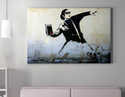 Quadro Decorativo em Tela WY54 Multicolor 50x70cm - Impressão Digital Premium com Moldura de Madeira