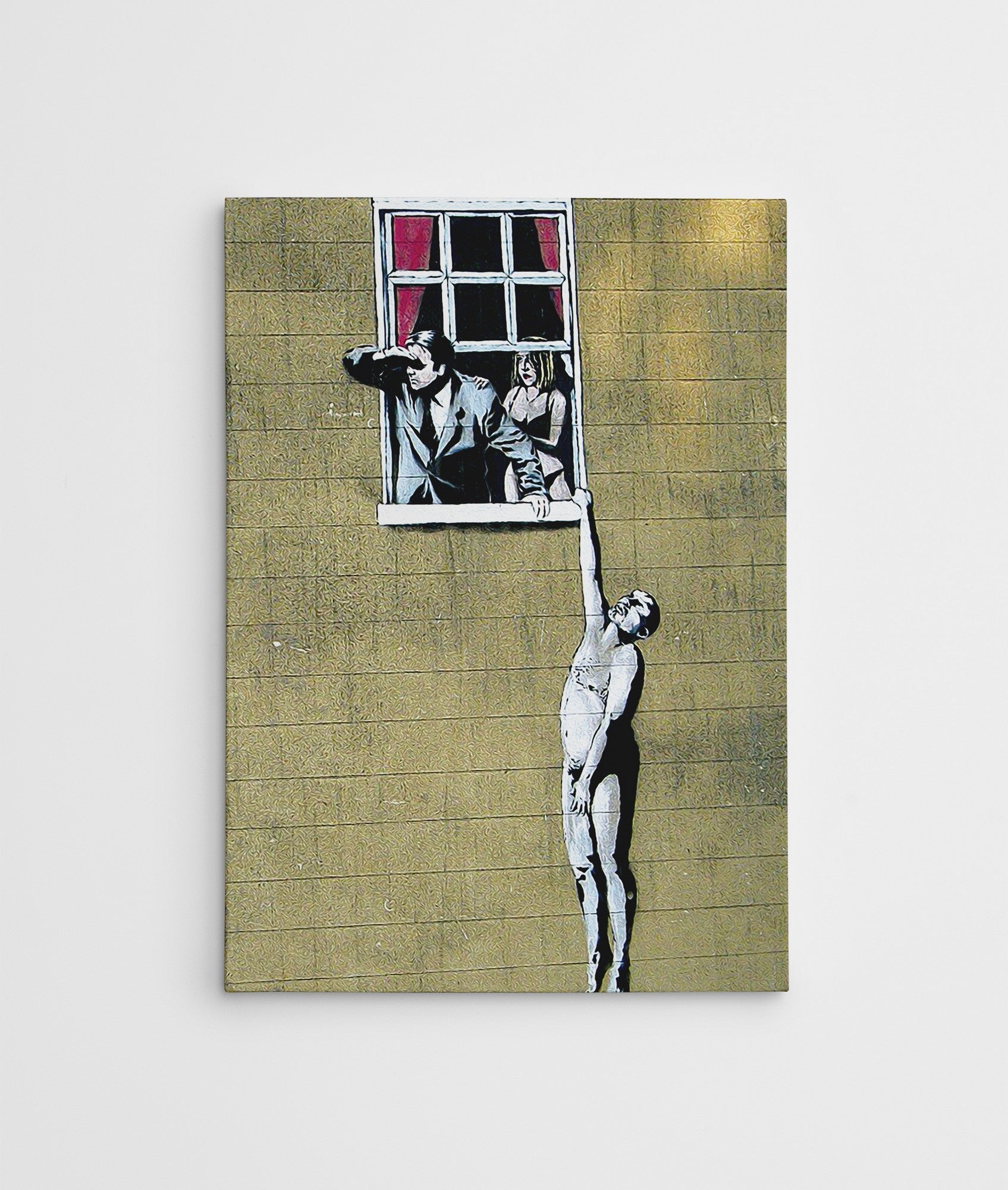 Quadro Decorativo em Tela WY56 Multicolor 50x70cm - Impressão Digital Premium com Moldura em Madeira