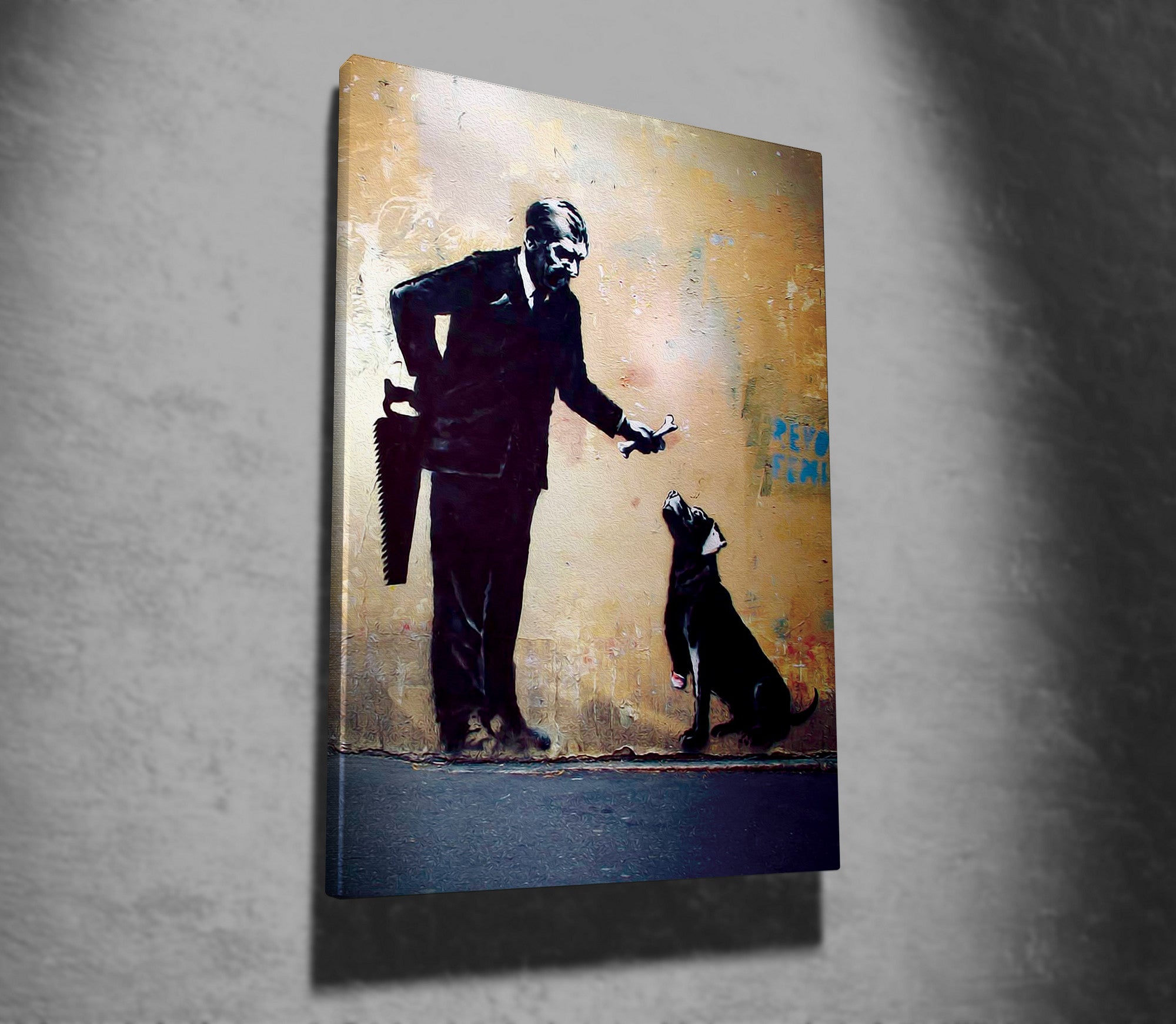 Quadro Decorativo em Tela WY59 Multicolor 50x70cm - Impressão Digital Premium com Moldura em Madeira