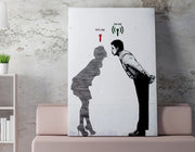 Quadro Decorativo em Tela WY60 Multicolor 50x70cm - Impressão Digital com Moldura de Madeira