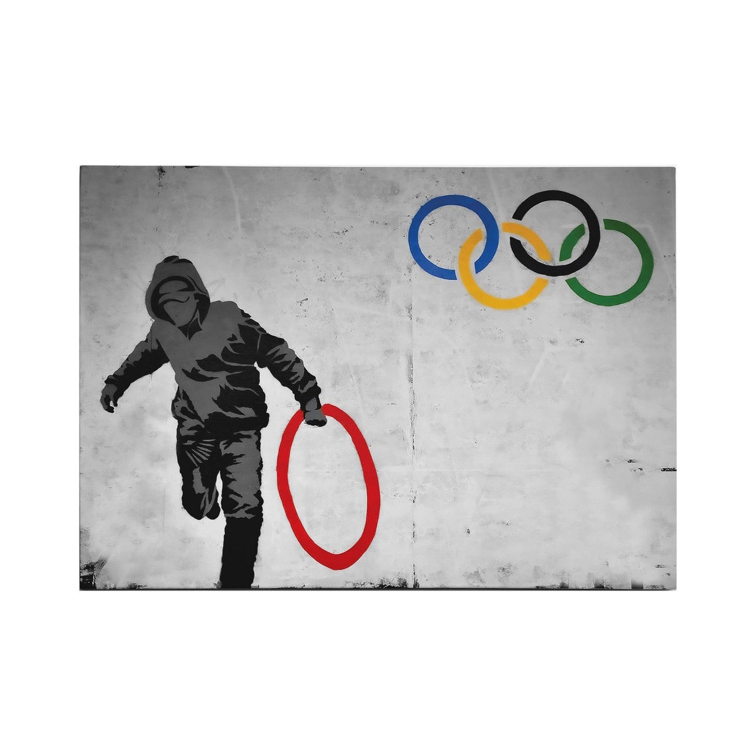 Quadro Decorativo em Tela WY118 Multicolor 50x70cm - Impressão Digital com Moldura de Madeira