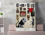 Quadro Decorativo em Tela WY119 Multicolor 50x70cm - Impressão Digital Premium com Moldura de Madeira