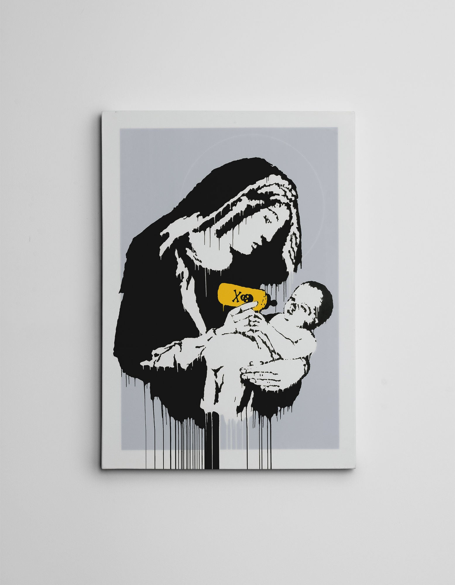 Quadro Decorativo em Tela WY122 Multicolor 50x70cm - Impressão Digital com Moldura de Madeira