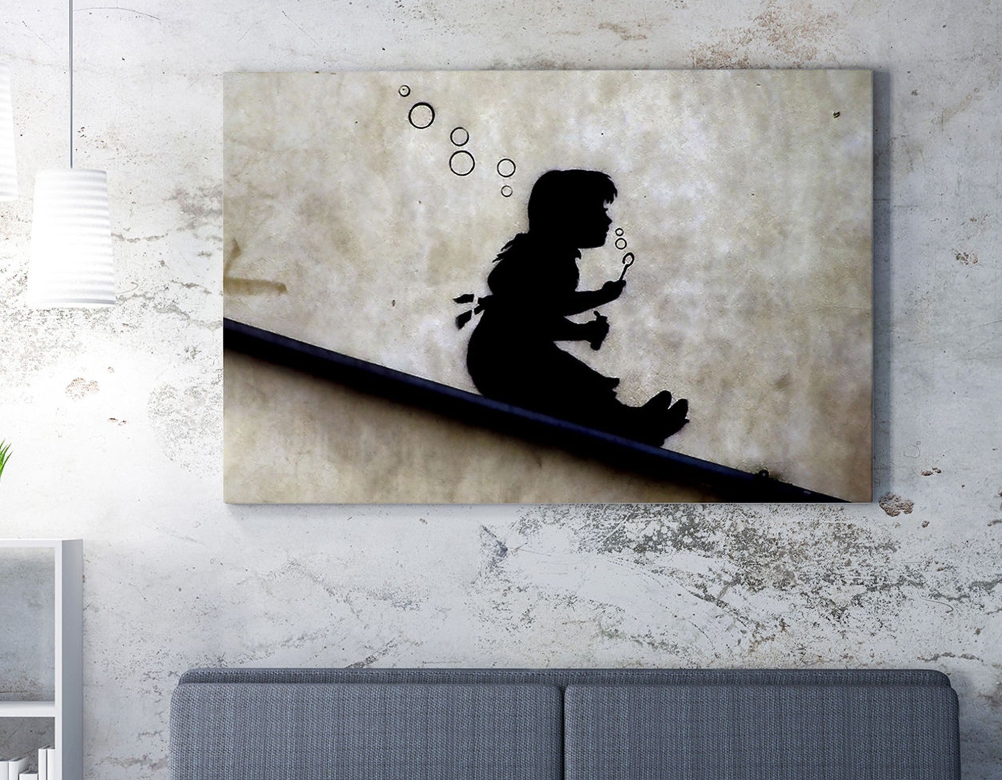 Quadro Decorativo em Tela WY125 Multicolor 50x70cm - Impressão Digital Premium com Moldura em Madeira