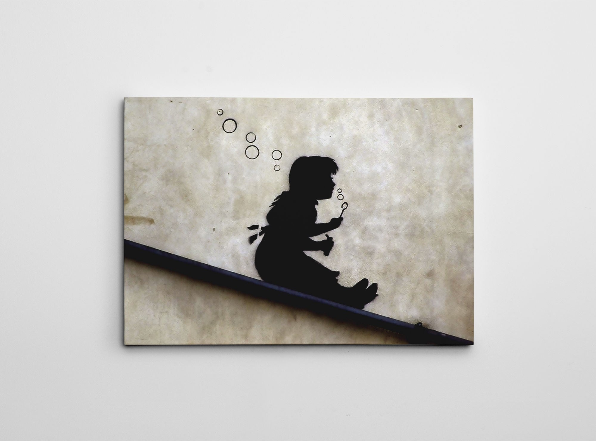 Quadro Decorativo em Tela WY125 Multicolor 50x70cm - Impressão Digital Premium com Moldura em Madeira