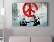 Quadro Decorativo em Tela WY126 Multicolor 50x70cm - Impressão Digital Premium com Moldura em Madeira