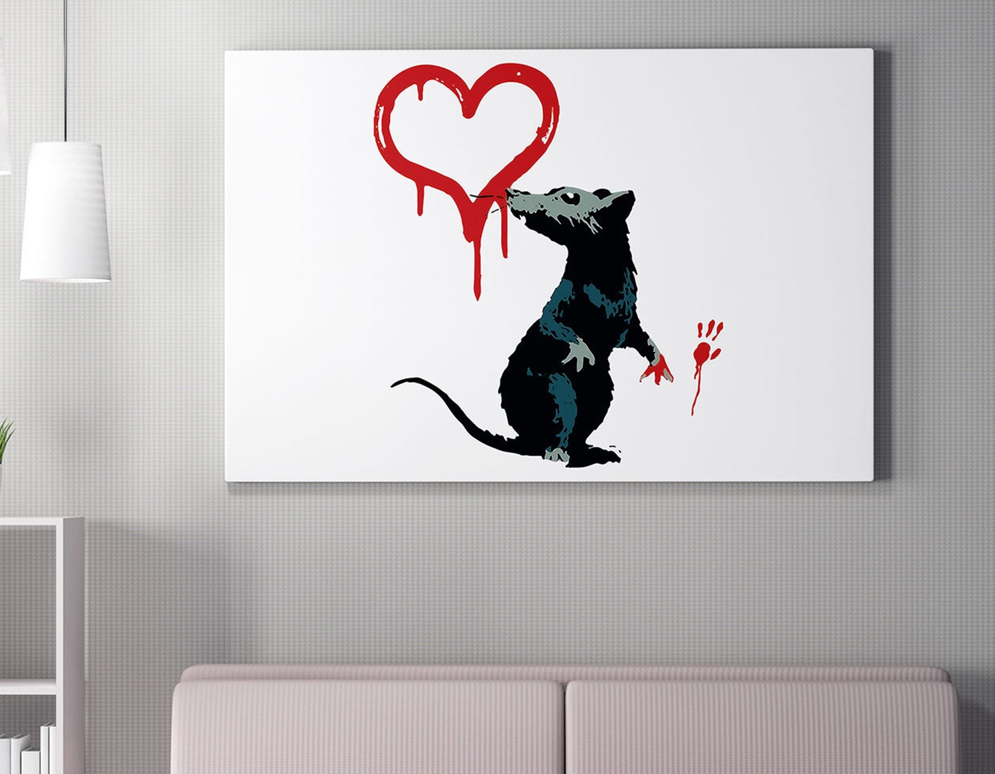 Quadro Decorativo em Tela WY129 Multicolor 50x70cm - Impressão Digital Premium com Moldura em Madeira