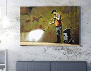 Quadro Decorativo em Tela WY130 Multicolor 50x70cm - Impressão Digital com Moldura de Madeira