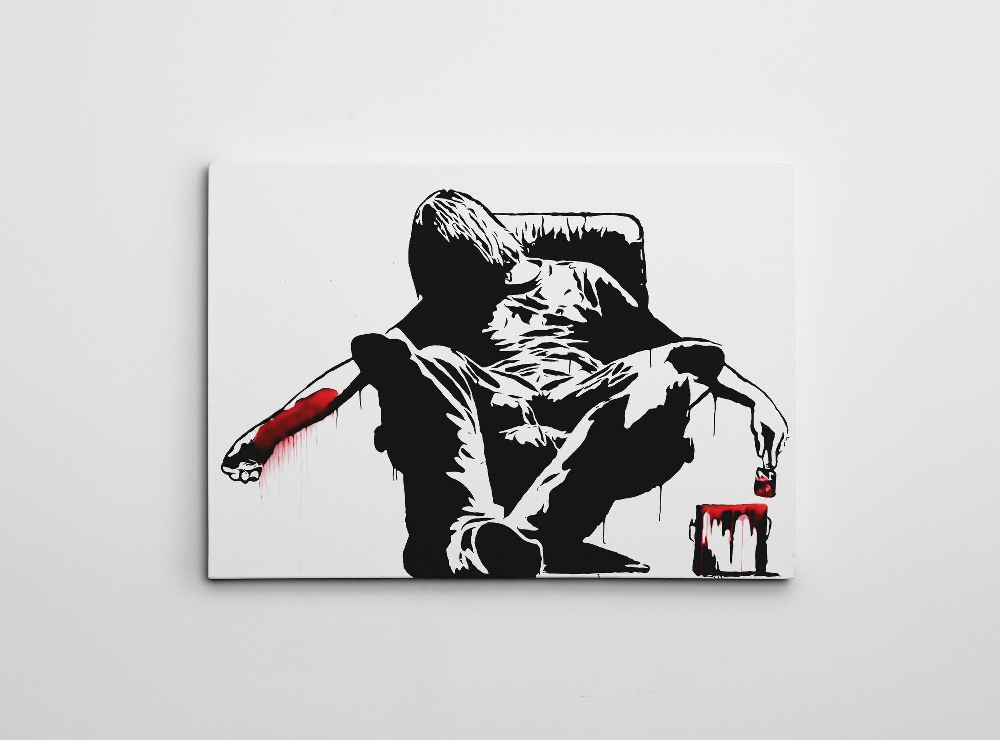 Quadro Decorativo em Tela WY134 Multicolor 50x70cm - Impressão Digital Premium com Moldura em Madeira