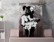 Quadro Decorativo em Tela WY135 Multicolor 50x70cm - Impressão Digital Premium com Moldura em Madeira