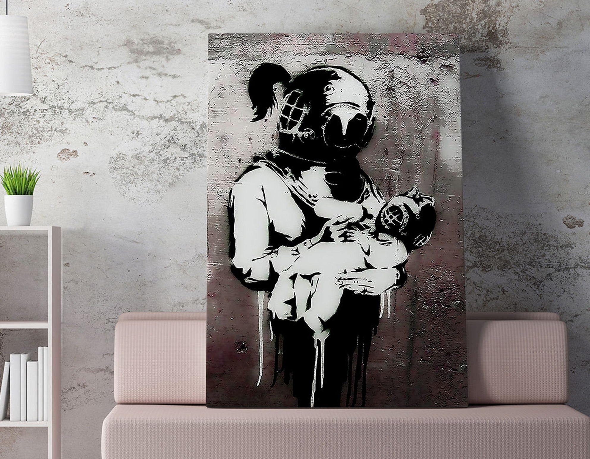 Quadro Decorativo em Tela WY135 Multicolor 50x70cm - Impressão Digital Premium com Moldura em Madeira