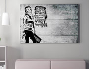 Quadro Decorativo em Tela WY136 Multicolor 50x70cm - Impressão Digital Premium com Moldura em Madeira