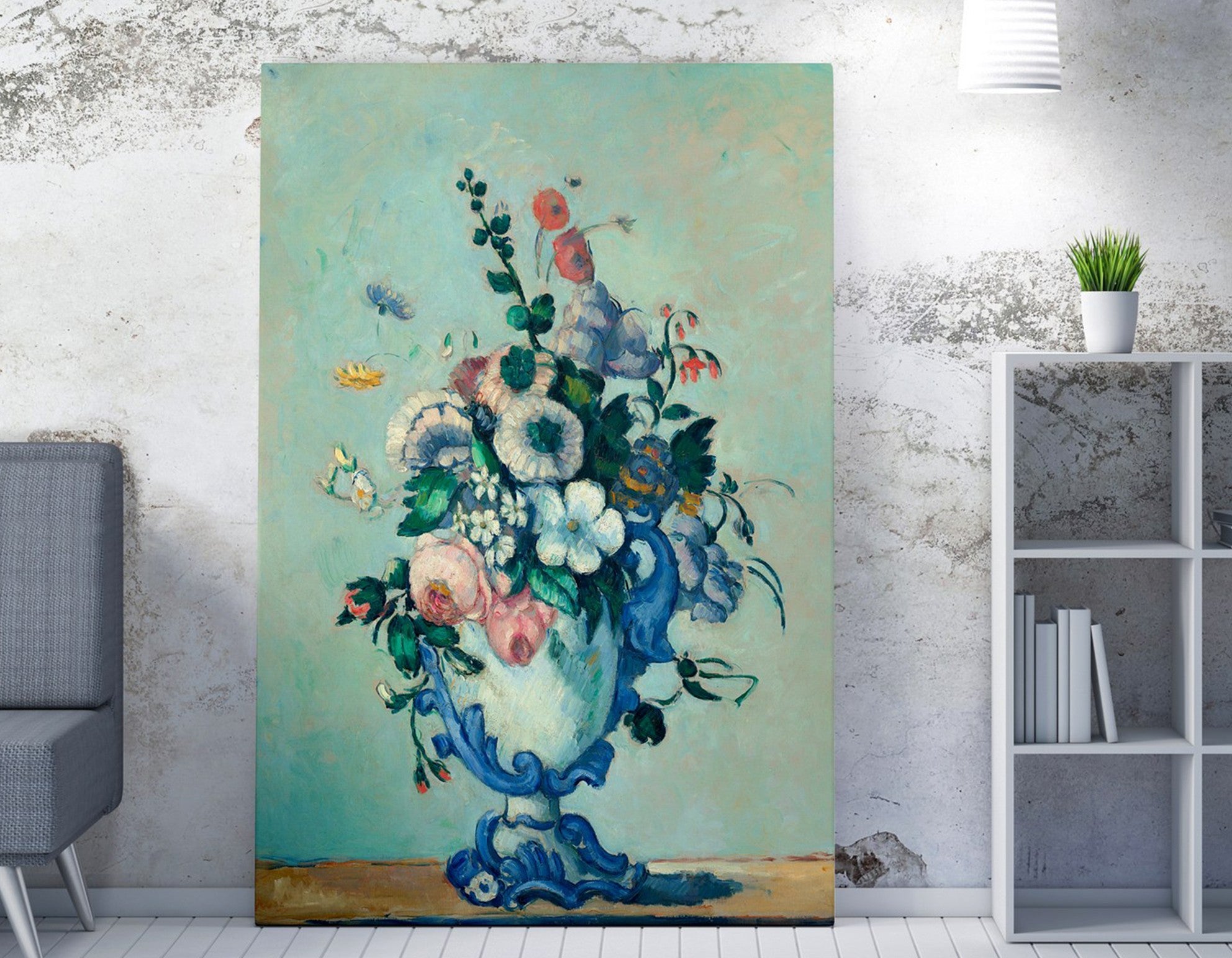 Quadro Decorativo em Tela WY280 Multicolor 50x70cm - Impressão Digital com Moldura de Madeira