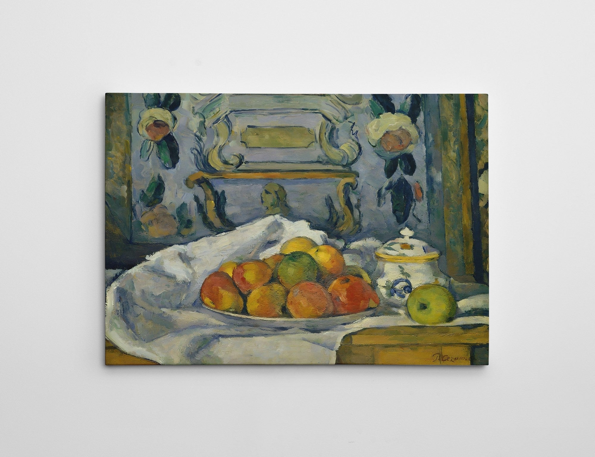 Quadro Decorativo em Tela WY281 - Impressão Digital Multicolor 50x70cm com Moldura de Madeira