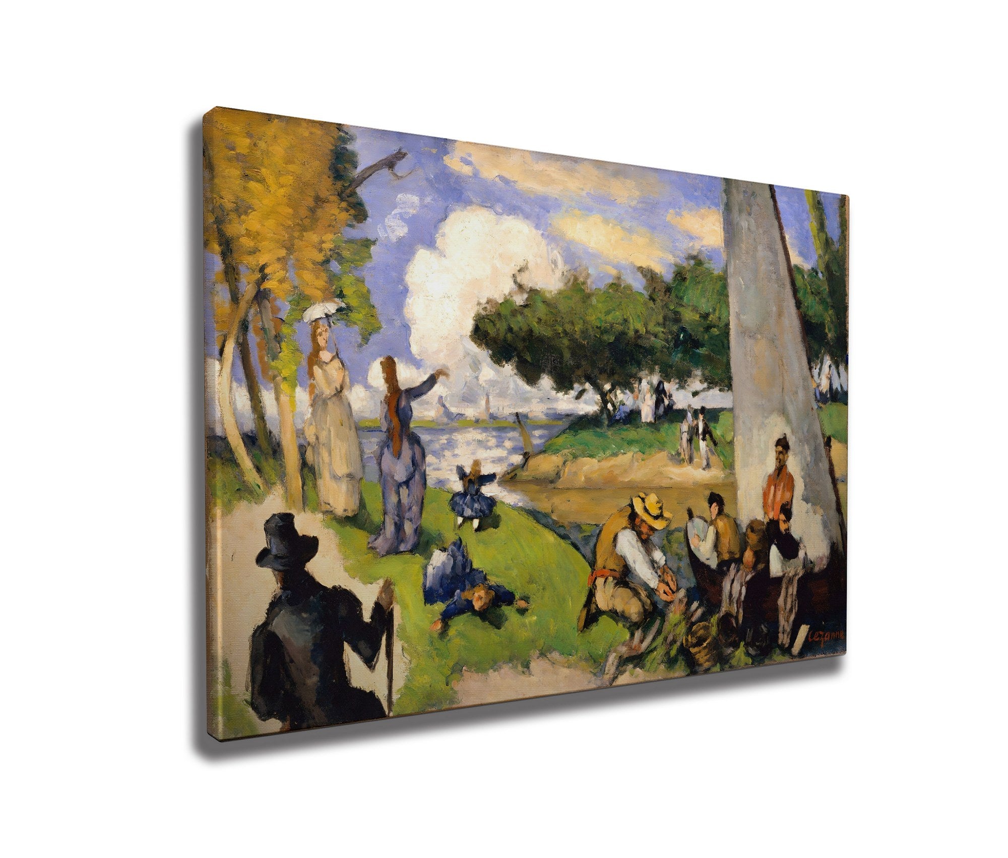 Quadro Decorativo em Tela WY282 Multicolor 50x70cm - Impressão Digital com Moldura de Madeira