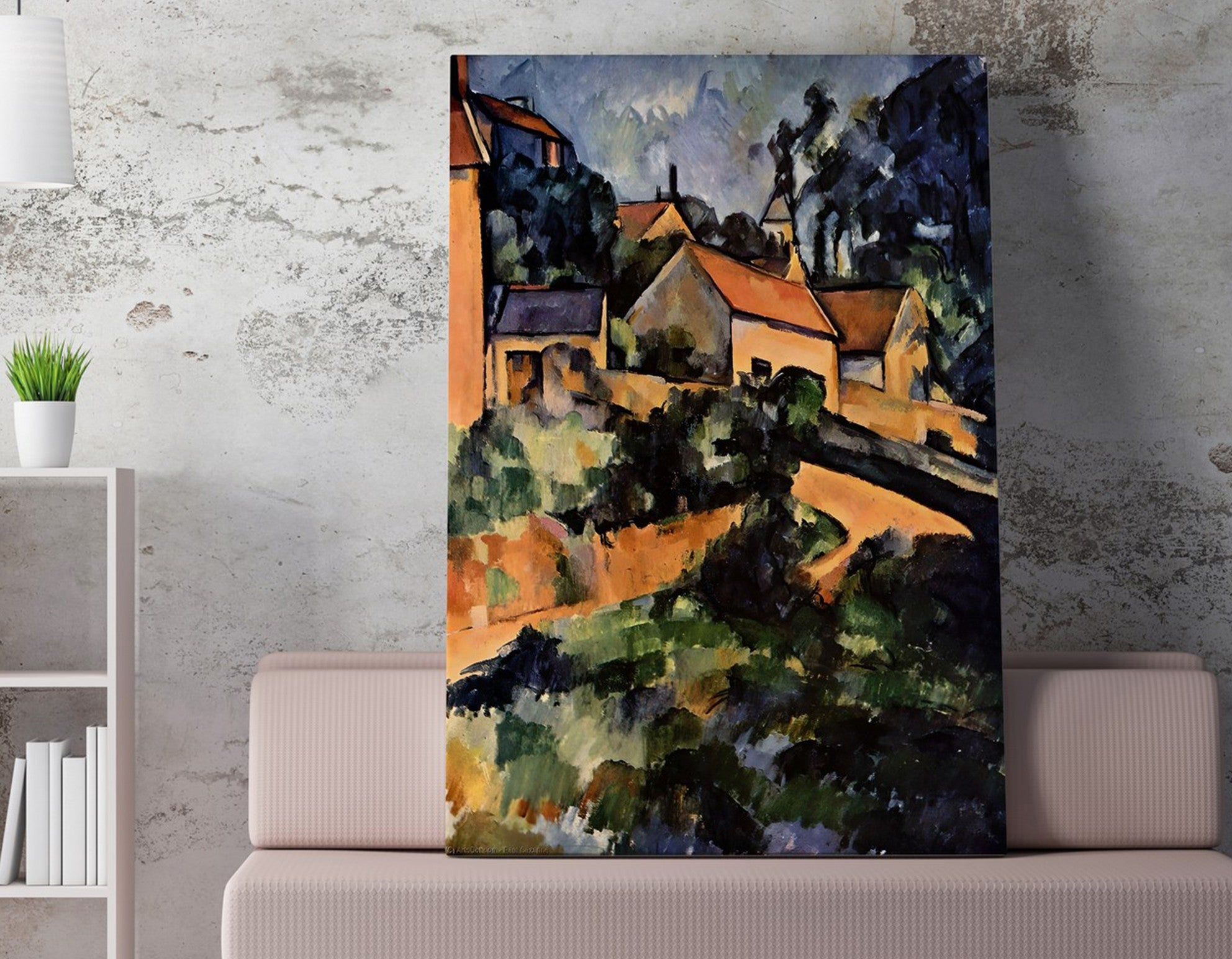 Quadro Decorativo em Tela WY283 Multicolor 50x70cm - Impressão Digital Premium com Moldura em Madeira