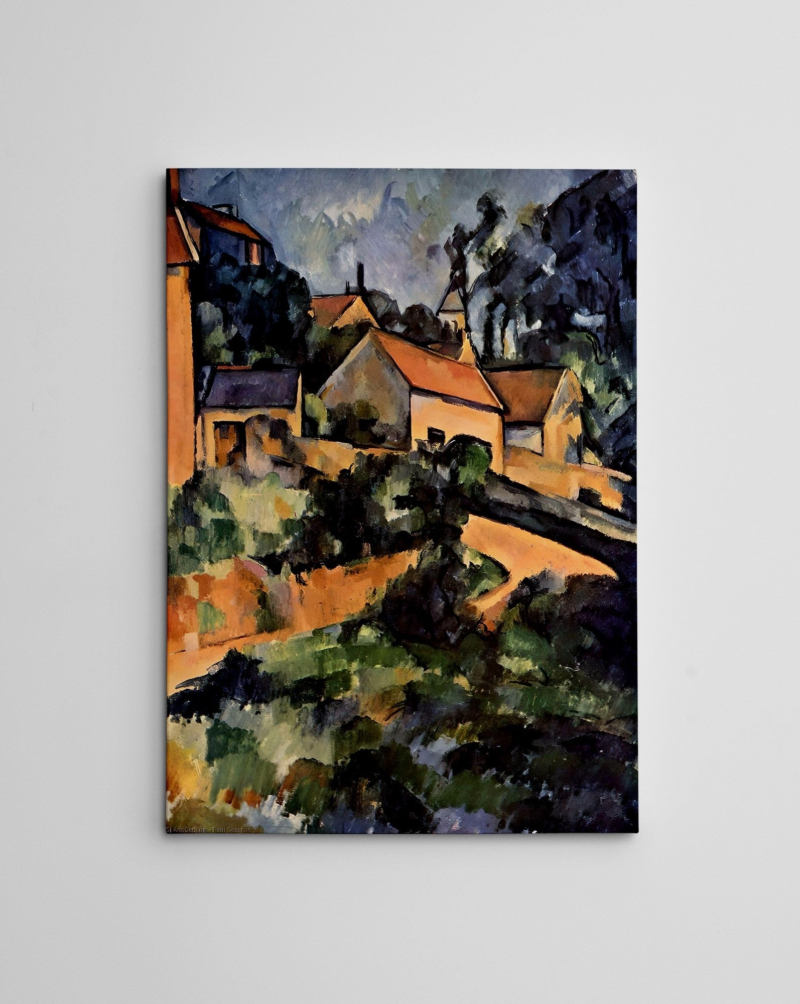 Quadro Decorativo em Tela WY283 Multicolor 50x70cm - Impressão Digital Premium com Moldura em Madeira