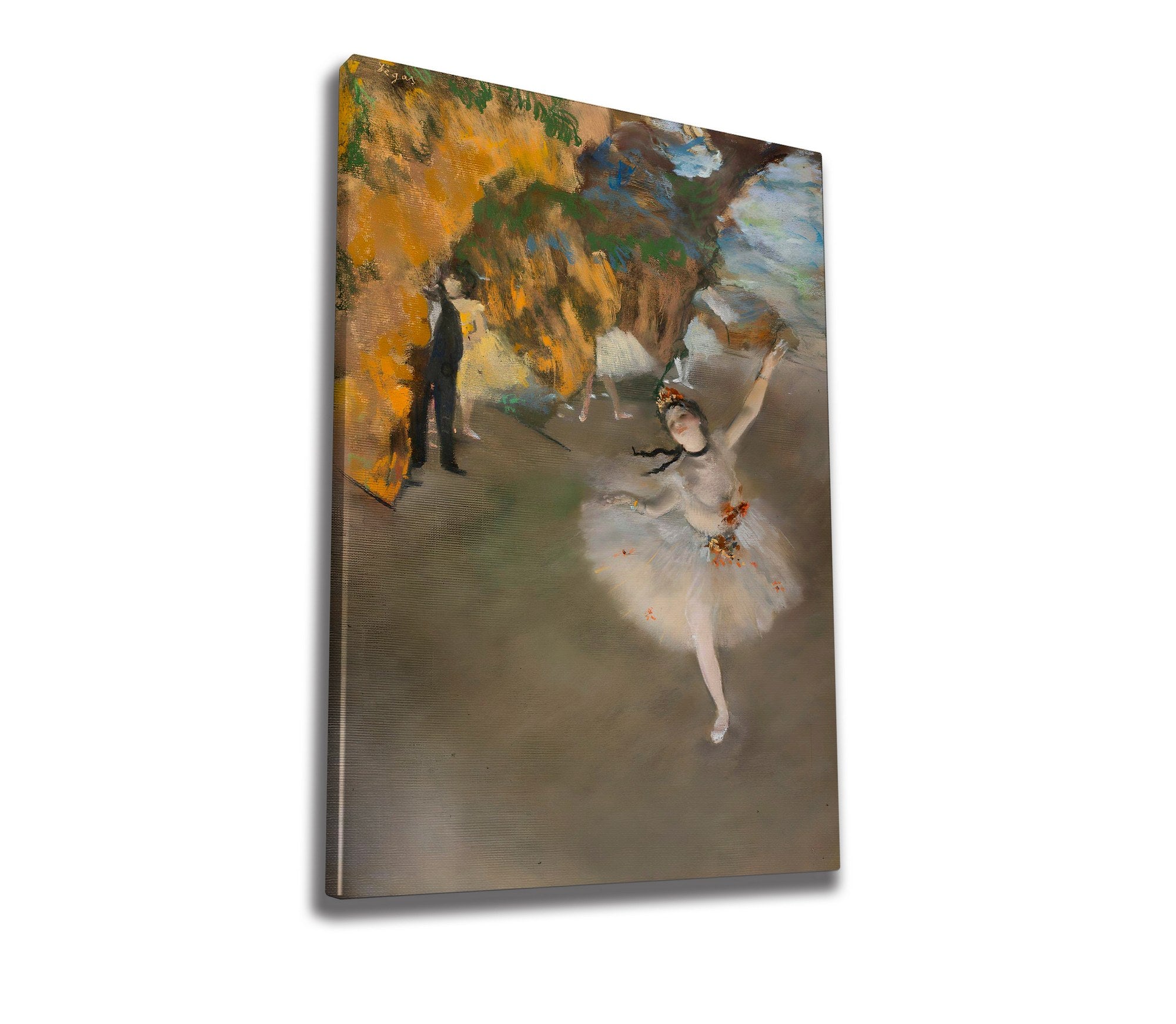 Quadro Decorativo em Tela WY284 Multicolor 50x70cm - Impressão Digital com Moldura de Madeira