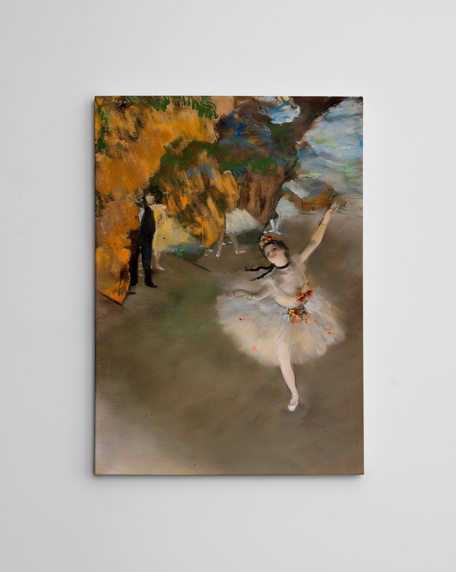 Quadro Decorativo em Tela WY284 Multicolor 50x70cm - Impressão Digital com Moldura de Madeira