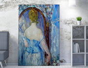 Quadro Decorativo em Tela WY285 - Impressão Digital Multicolor 50x70cm com Moldura de Madeira