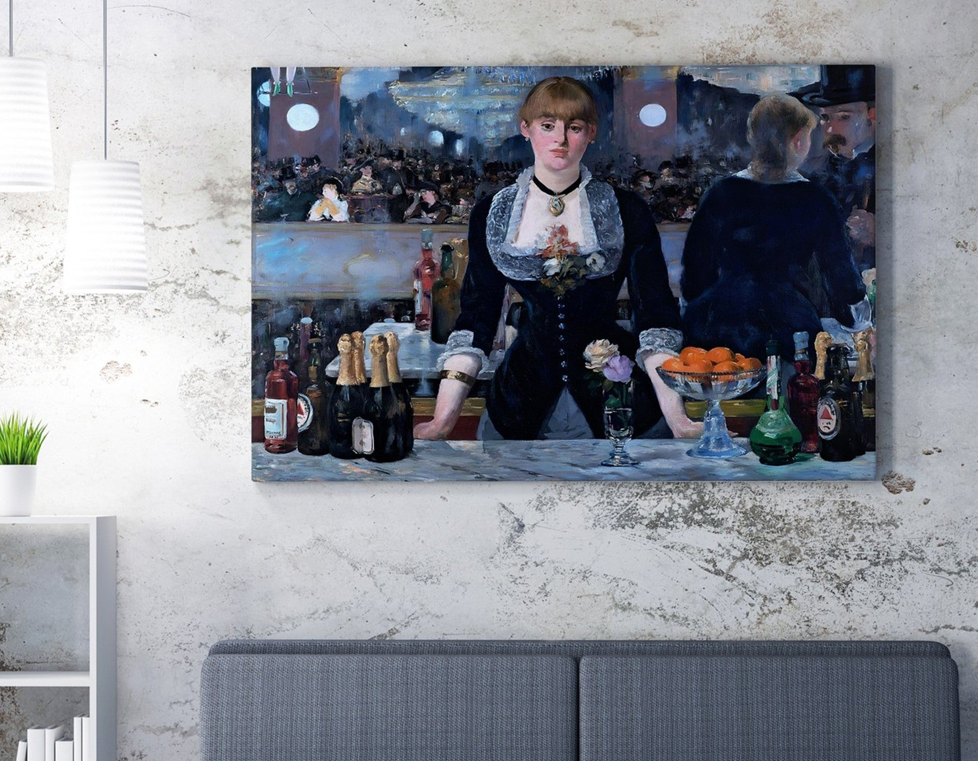 Arte Decorativa em Tela Multicolor WY287 - Impressão Digital Premium 70x100cm com Moldura de Madeira