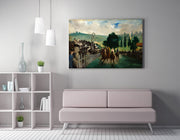 Quadro Decorativo em Tela WY288 Multicolor 50x70cm - Impressão Digital Premium com Moldura em Madeira