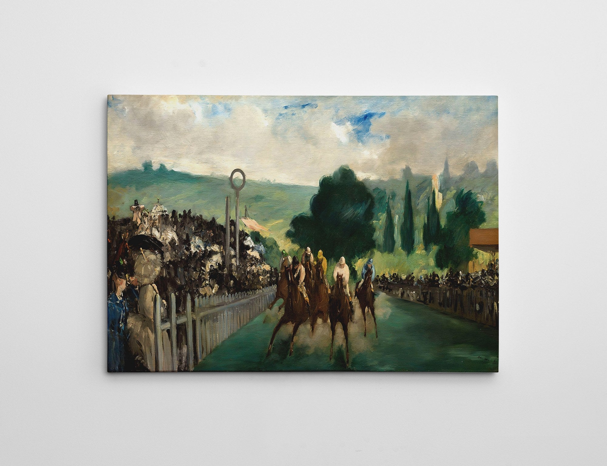 Quadro Decorativo em Tela WY288 Multicolor 50x70cm - Impressão Digital Premium com Moldura em Madeira