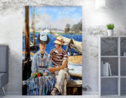 Quadro Decorativo em Tela WY289 Multicolor 50x70cm - Impressão Digital Premium com Moldura em Madeira