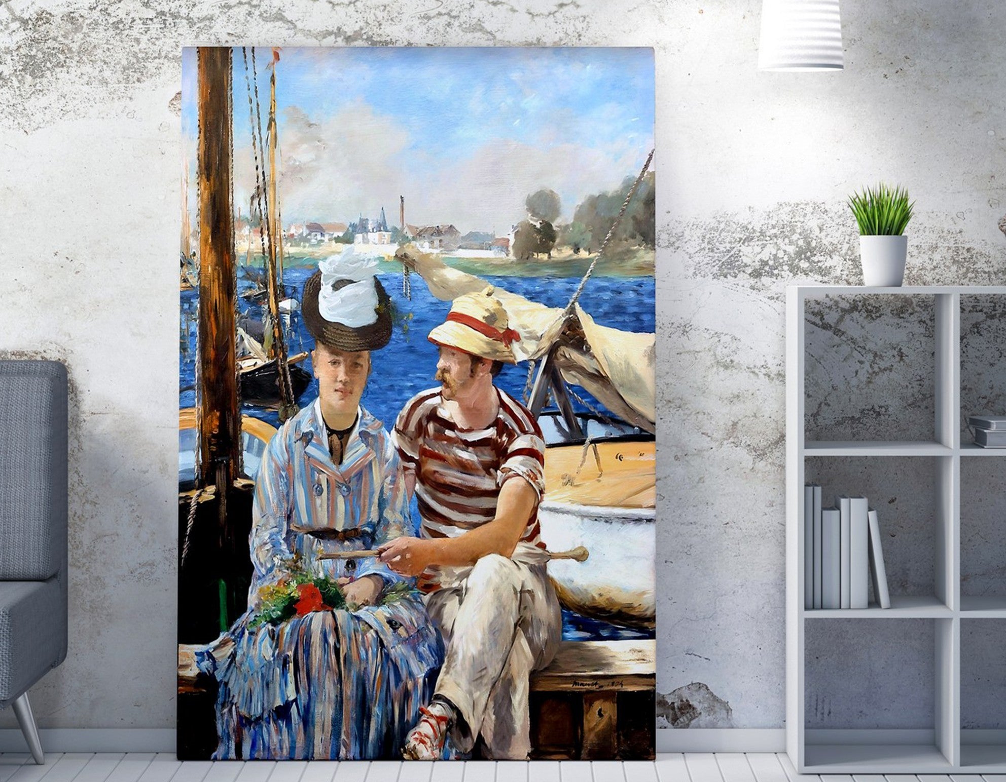 Quadro Decorativo em Tela WY289 Multicolor 50x70cm - Impressão Digital Premium com Moldura em Madeira