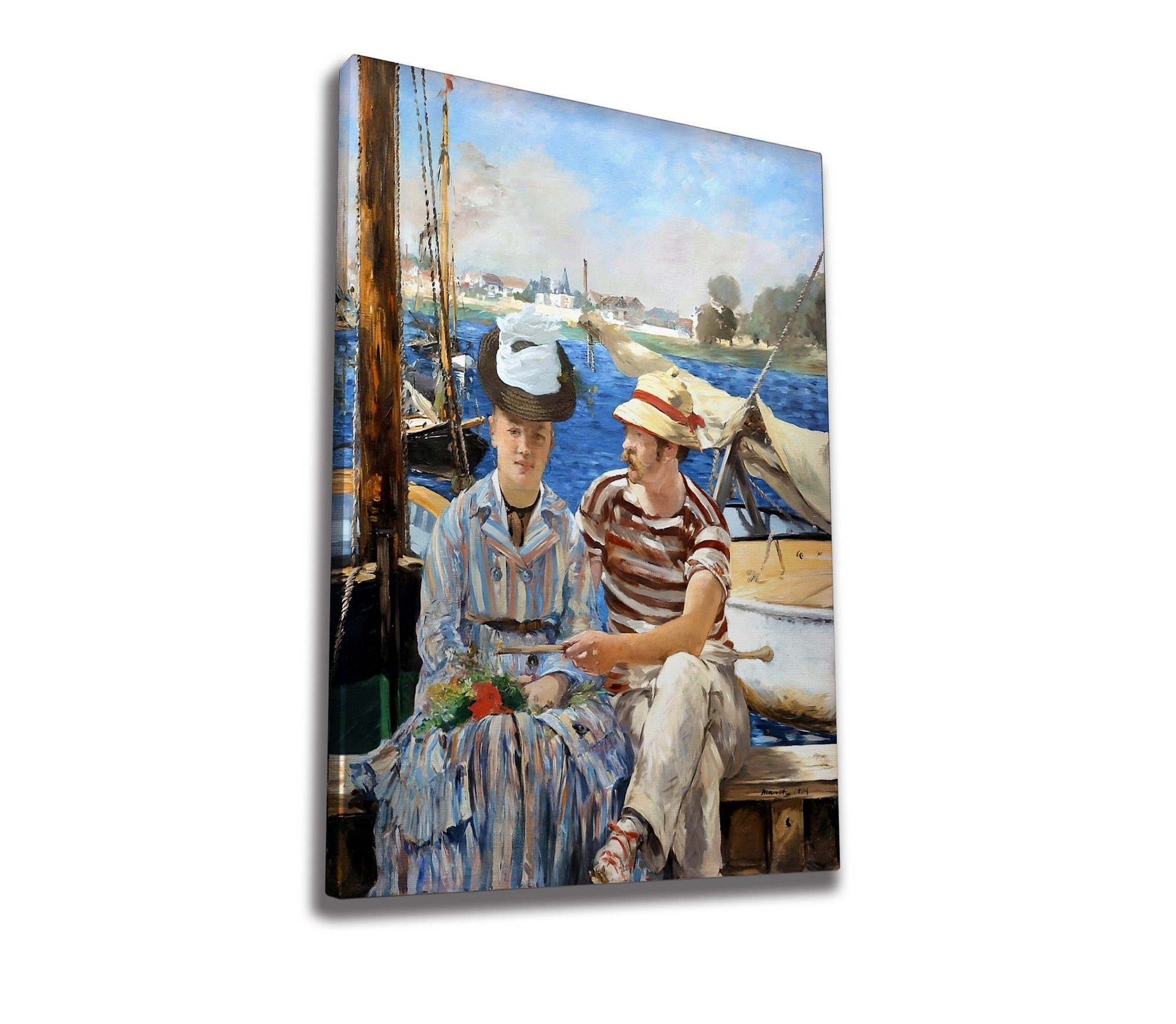 Quadro Decorativo em Tela WY289 Multicolor 50x70cm - Impressão Digital Premium com Moldura em Madeira