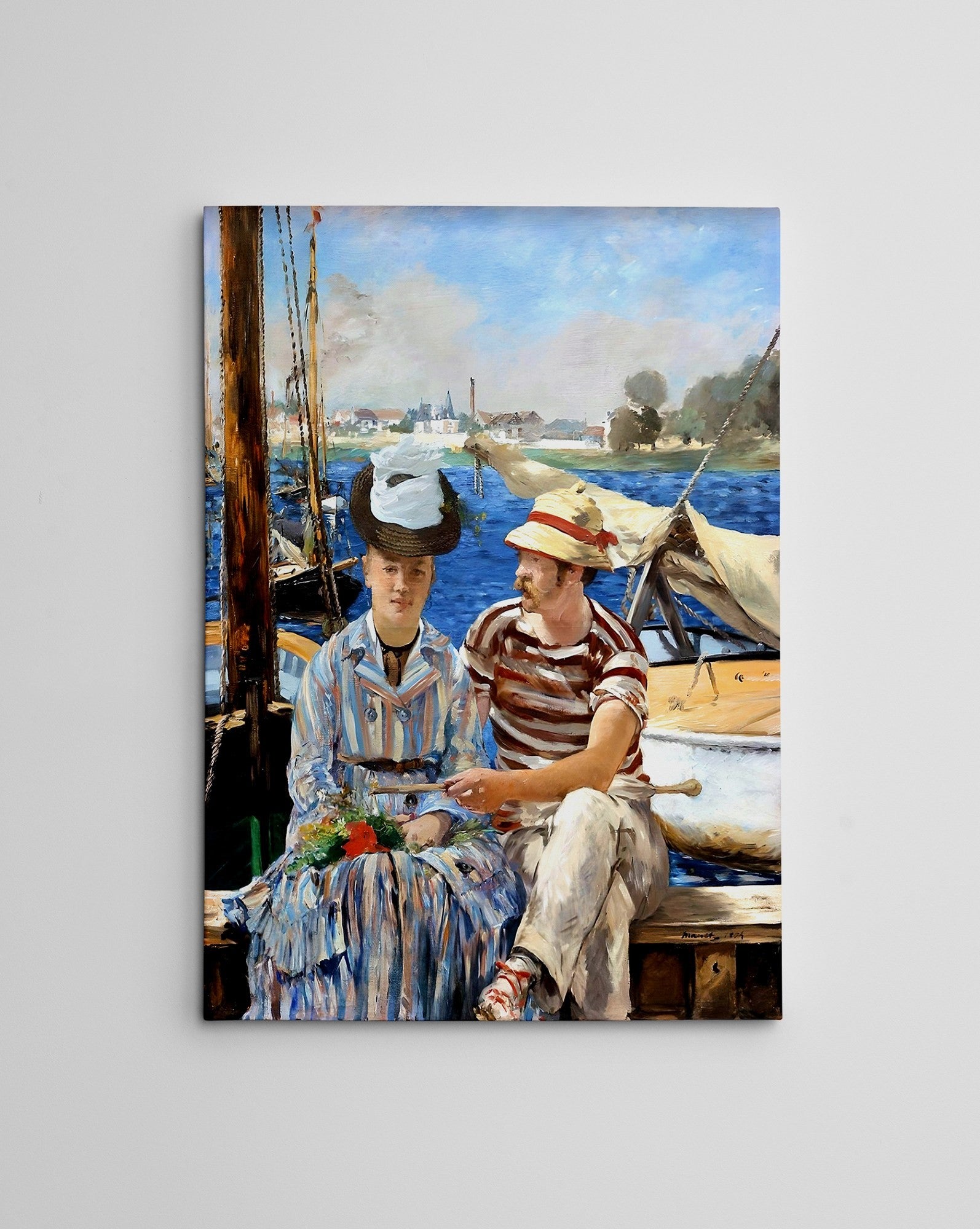 Quadro Decorativo em Tela WY289 Multicolor 50x70cm - Impressão Digital Premium com Moldura em Madeira