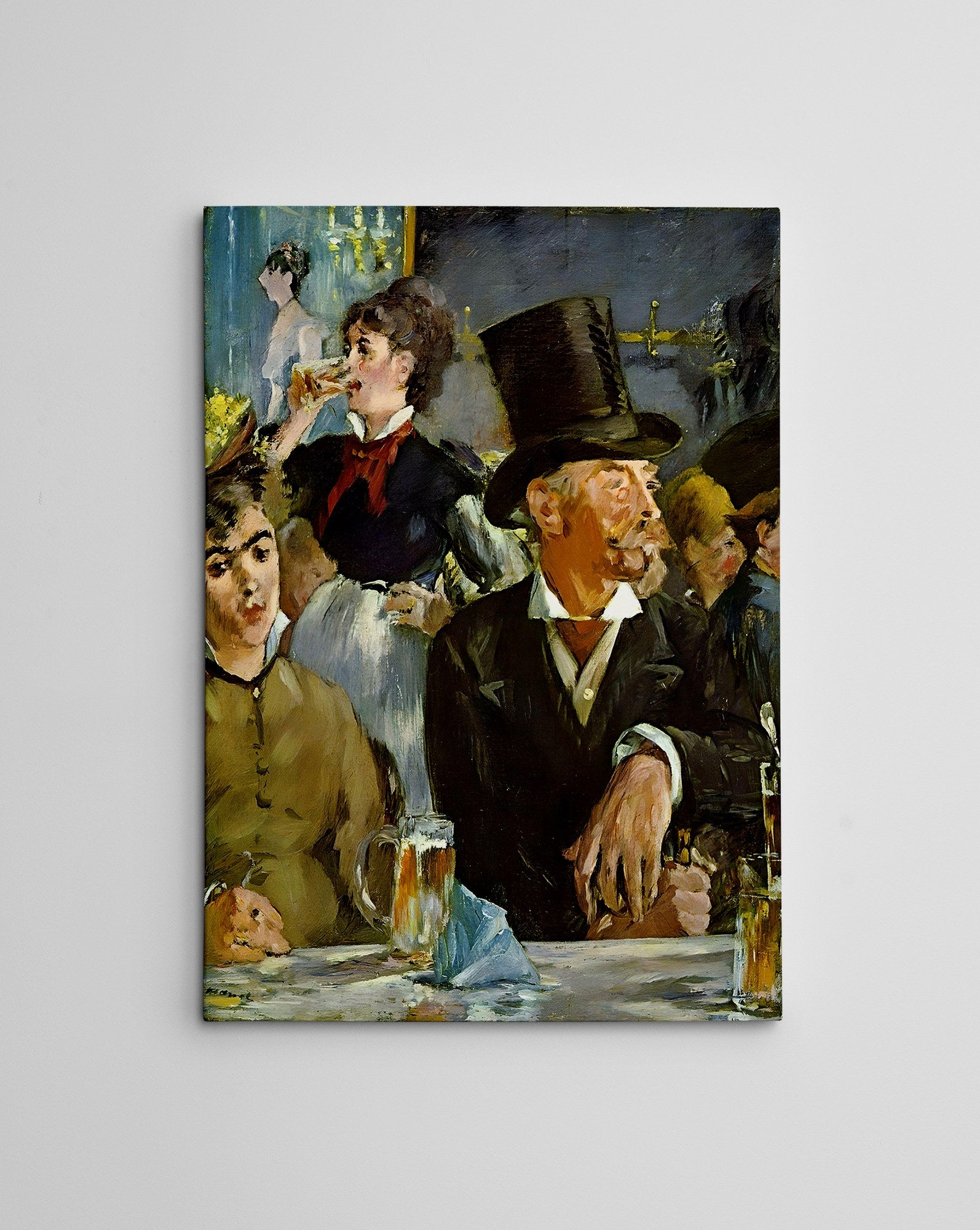 Quadro Decorativo em Tela WY290 Multicolor 50x70cm - Impressão Digital Premium com Moldura em Madeira