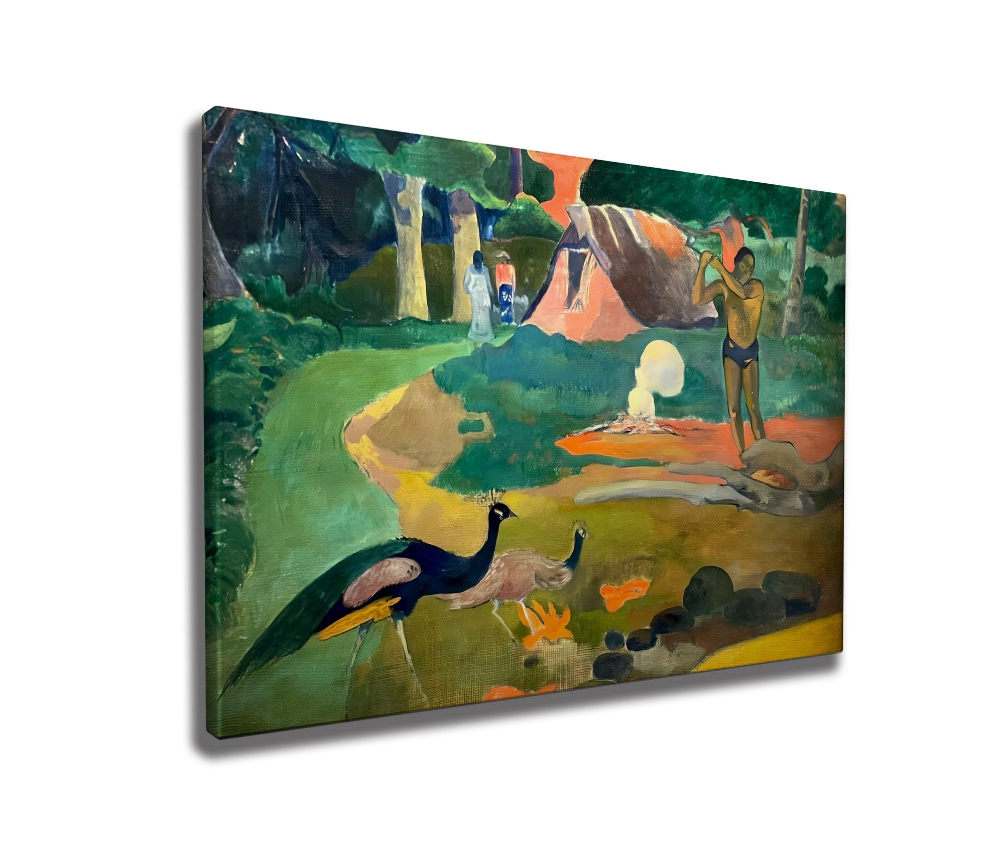 Quadro Decorativo em Tela WY295 Multicolor 50x70cm - Impressão Digital com Moldura de Madeira