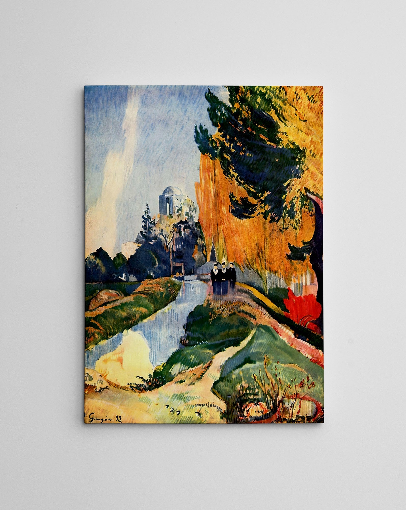 Quadro Decorativo em Tela WY297 Multicolor 50x70cm - Impressão Digital Premium com Moldura em Madeira