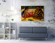 Quadro Decorativo em Tela WY298 Multicolor 50x70cm - Impressão Digital Premium com Moldura em Madeira