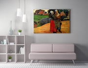 Quadro Decorativo em Tela WY299 - Impressão Digital Multicolor 50x70cm com Moldura de Madeira