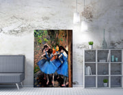 Quadro Decorativo em Tela WY300 - Impressão Digital Multicolor 50x70cm com Moldura de Madeira