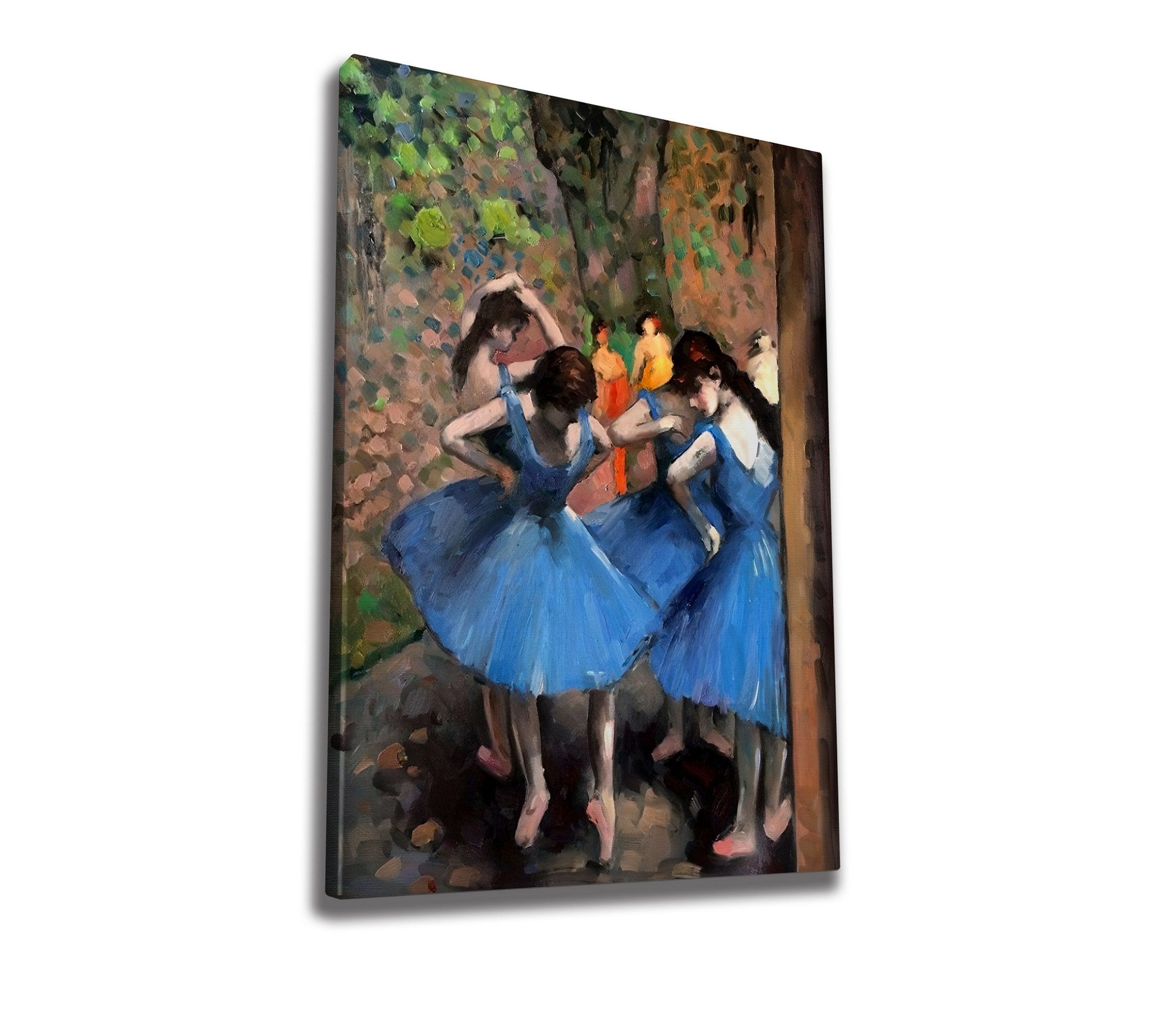 Quadro Decorativo em Tela WY300 - Impressão Digital Multicolor 50x70cm com Moldura de Madeira