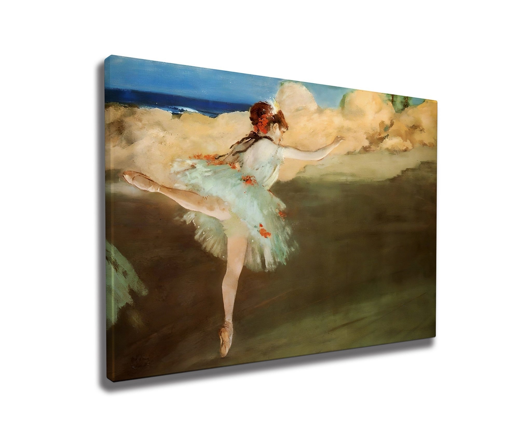 Quadro Decorativo em Tela WY301 - Impressão Digital Multicolor 50x70cm com Moldura de Madeira