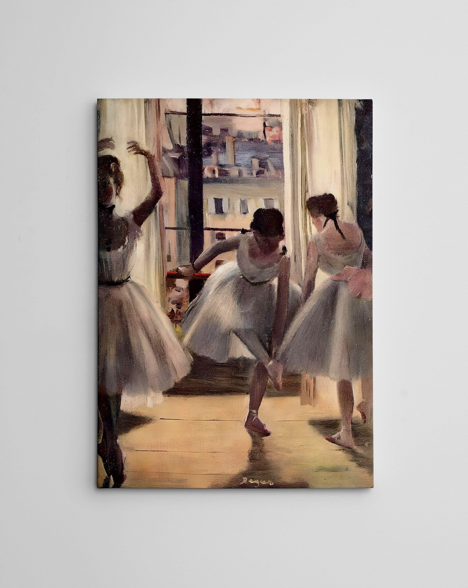 Quadro Decorativo em Tela WY302 Multicolor 50x70cm - Impressão Digital com Moldura de Madeira